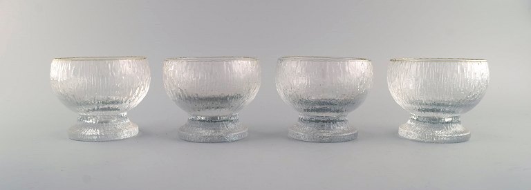 Timo Sarpaneva for Iittala. Fire Ultima Kekkerit glas. Finsk design 1900-tallet.