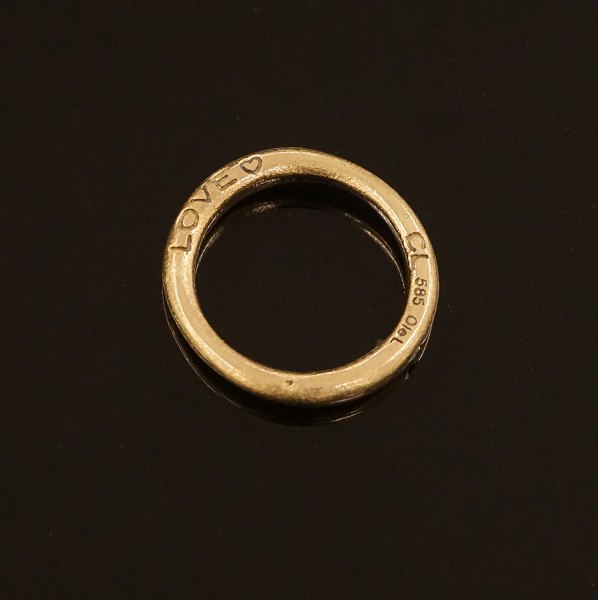 Charlotte Lynggaard Love ring i 14kt guld.Ringstr. 52