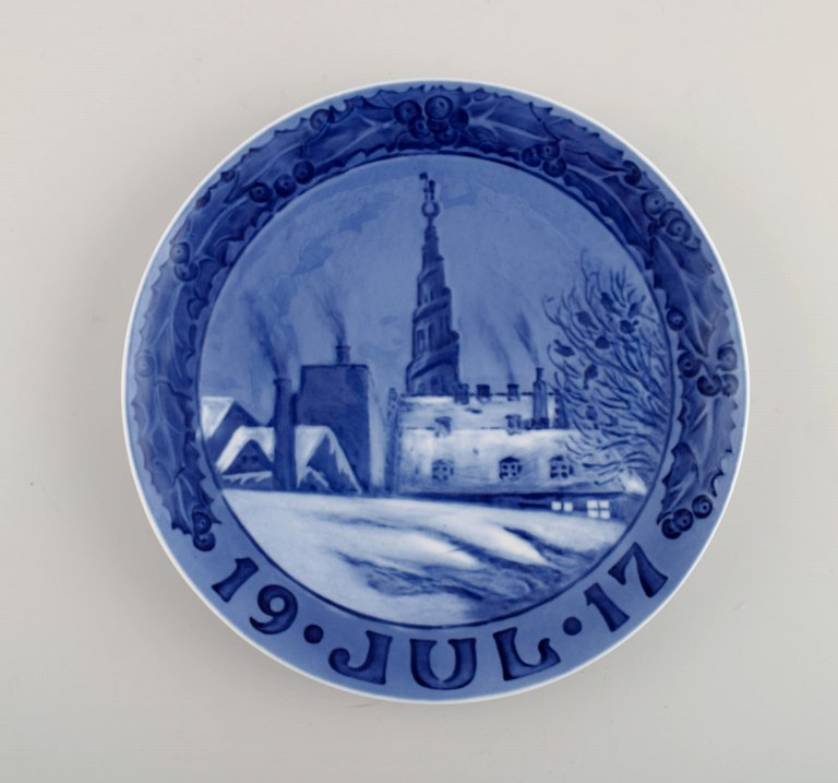 Royal Copenhagen, Kgl. Juleplatte fra 1917.