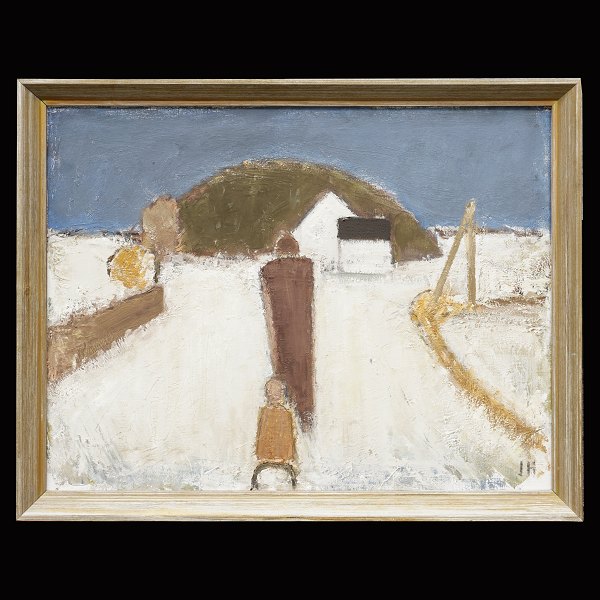 Johannes Hoffmeister, 1914-90, oil on canvas. Signed. Visible size: 50x64cm. With frame: 56x70cm