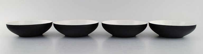 Kenji Fujita for Tackett Associates. Fire skåle i porcelæn. Dateret 1953-56.