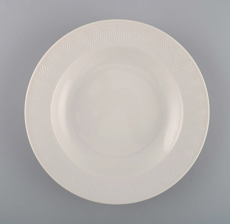 Royal Copenhagen. Salto Service, White. Deep plate. 1960s.