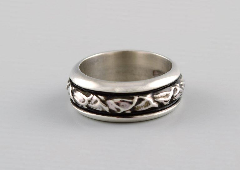 Georg Jensen ring in sterling silver. Model 28C. Late 20th century.