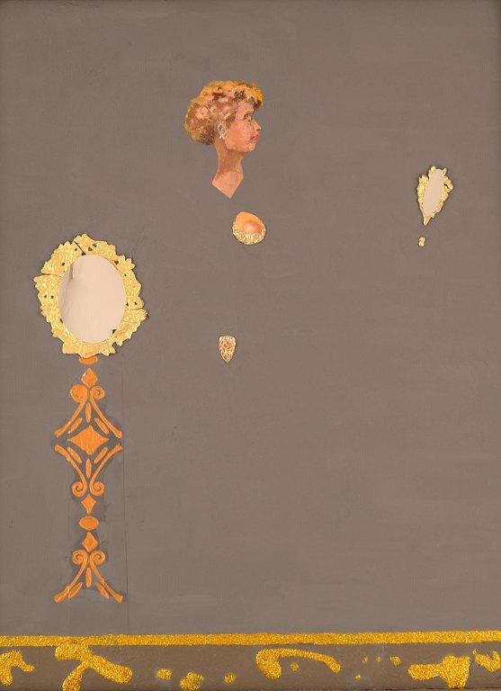 Thomas Prytz (1944-2020), Sweden. Mixed media and collage on board. Late 20th century.