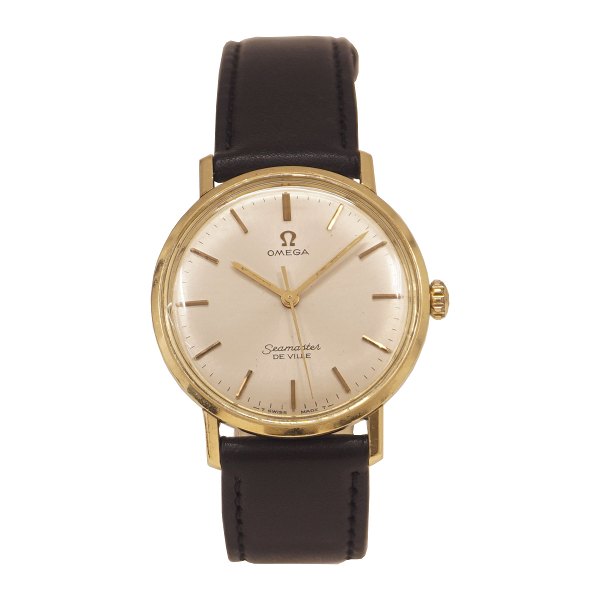 Omega Seamaster de Ville i forgyldt stål ca. år 1965. model 135.020. Kaliber 601. D: 34mm