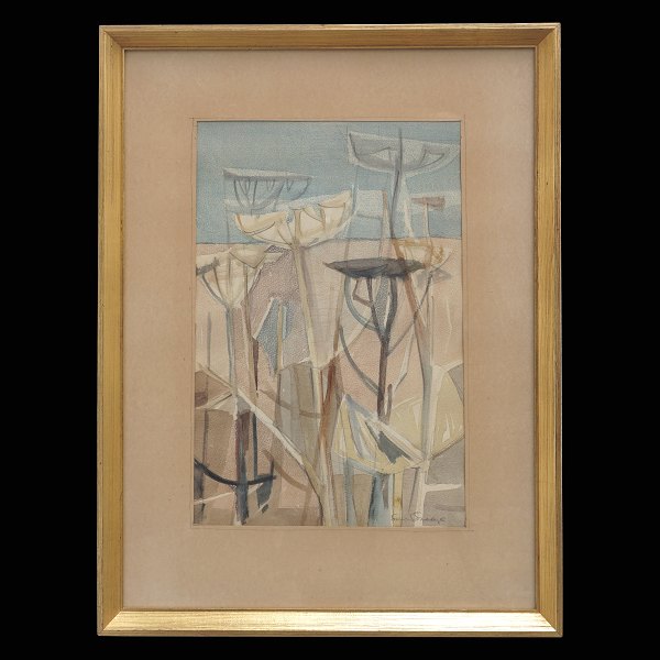 Svend Saabye, 1913-2004, water color. Signed. Visible size: 41x28cm. With frame: 63x46cm