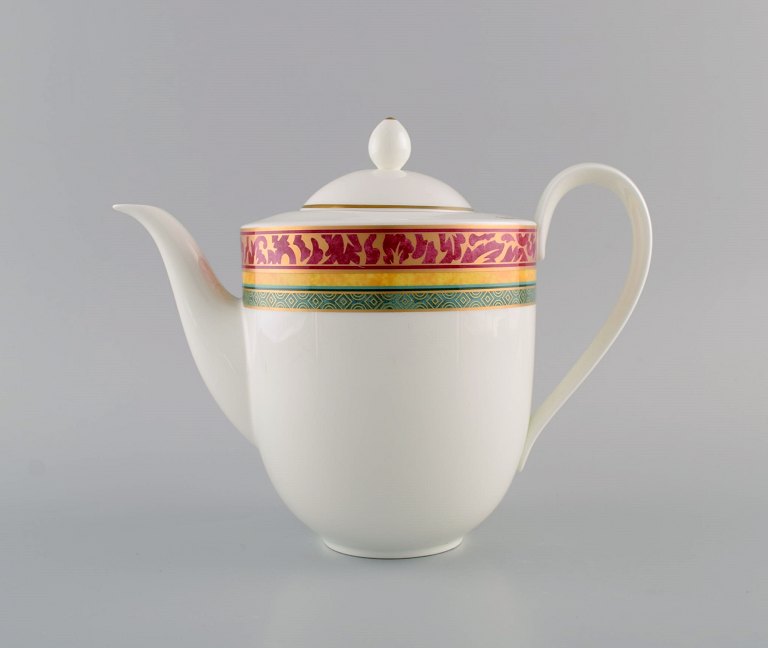 Paloma Picasso for Villeroy & Boch. "My way" coffee pot in porcelain. Colorful decoration. 1990s.