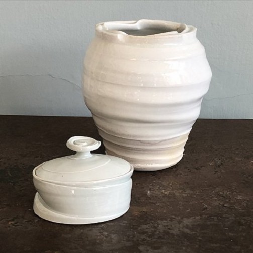 Christian Bruun.Vase and bonbonniere