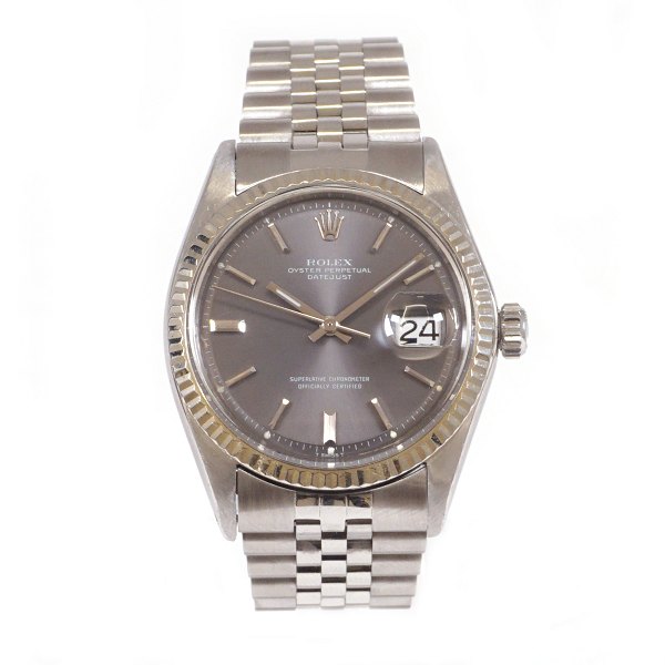 Rolex Oyster Perpetual Datejust, steel and whitegold. Ref. 1601. Calibre 1570. Circa 1970. D: 36mm