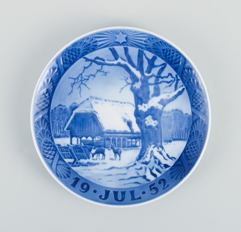 Royal Copenhagen, Kgl. Juleplatte fra 1952.