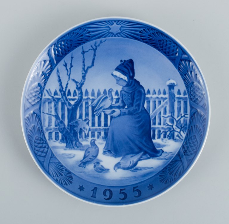 Royal Copenhagen, Kgl. Juleplatte fra 1955.