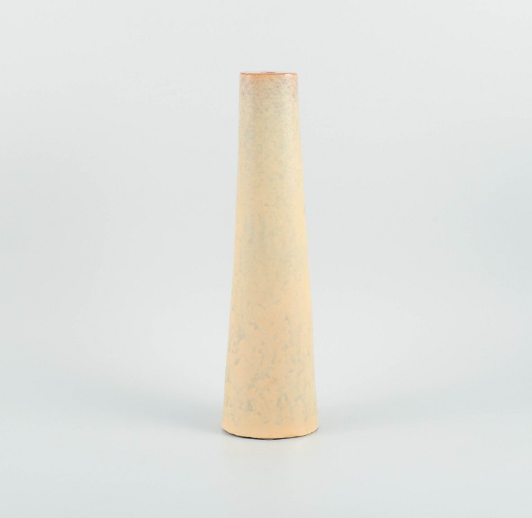 Marcello Fantoni (1915-2011), Italien. Keramikvase i gul glasur.1960