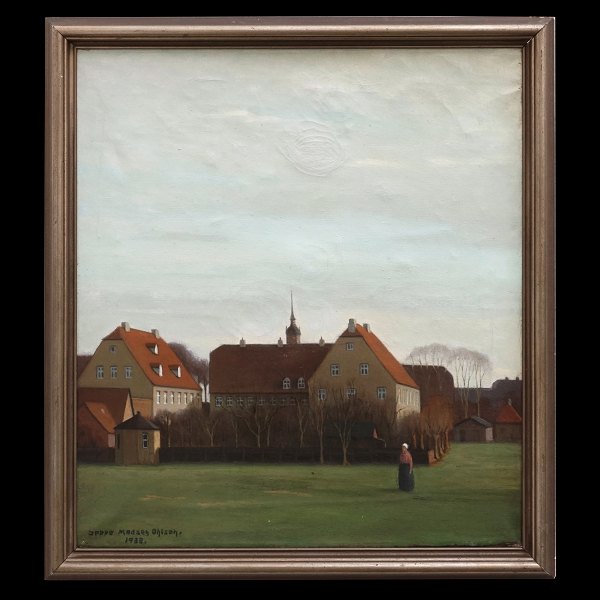 Jeppe Madsen-Ohlsen, 1891-1948, oil on canvas. Signed and dated 1938. Visible size: 57x50cm. With frame: 64x57cm