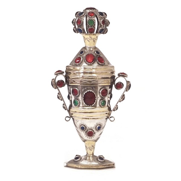 Silver vinaigrette by Reimar Diedrich Dethlefsen, Sonderburg, 1819-36. H: 13,5cm. W: 92,5gr
