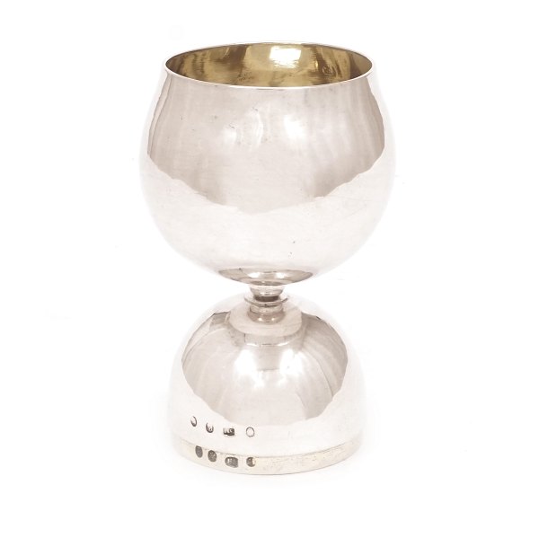 Empire silver cup partly gilt by Erik Stridbeck, Copenhagen, 1811-42, 1833. H: 10,6cm. W: 102gr