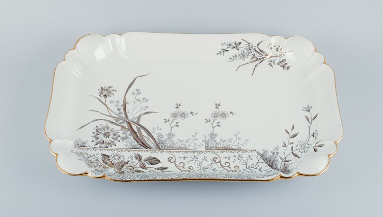 "Peking", Gustavsberg, Sweden, a colossal serving platter in faience.Late 19 c.