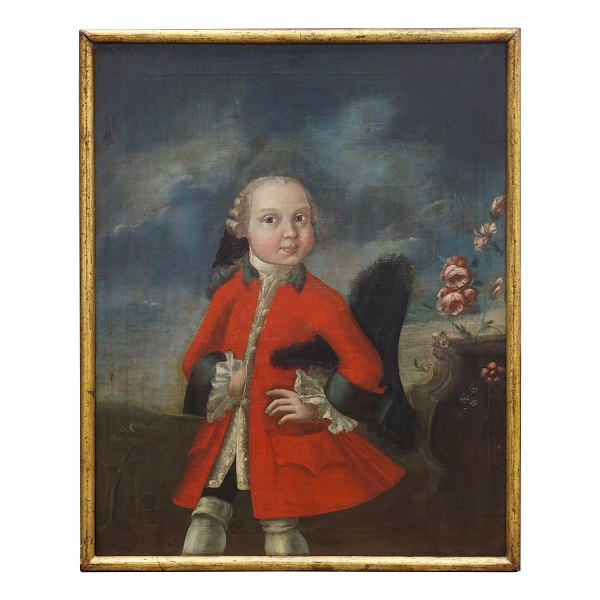 Rococo portrait of a young gentleman. Oil on canvas. Circa 1760. Visible size: 71x56cm. With frame: 75x60cm
