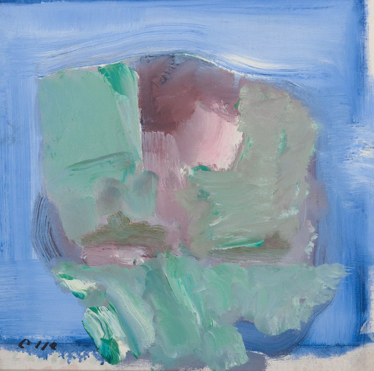 Olle Calrström (1920-2006), Sweden, oil on board.Abstract composition.