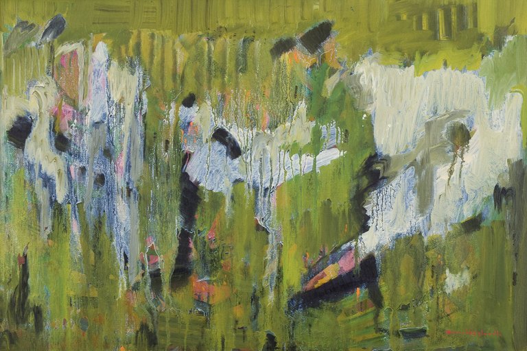 Sture Haglundh (1908-1978), svensk kunstner, olie på plade.