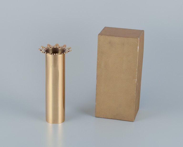 Pierre Forssell for Skultuna, Sweden. Brass vase.