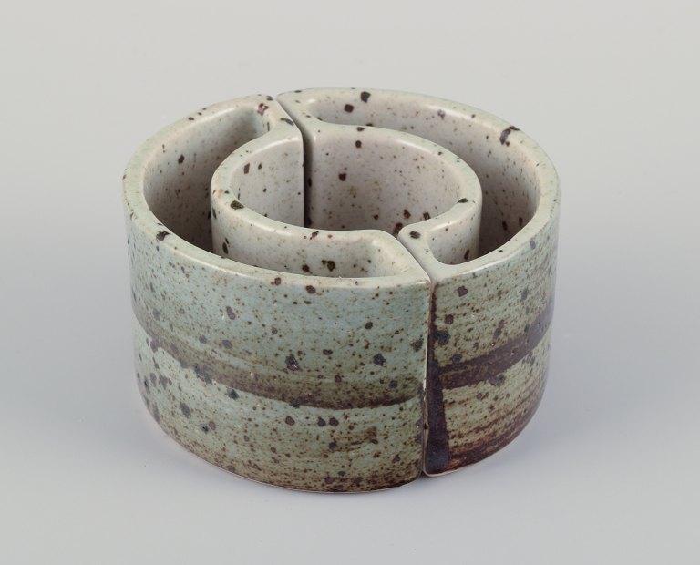 Per Linnemann-Schmidt (1912-1999) for Palshus, Denmark.Two rare ceramic vases. Glaze in earthy tones.