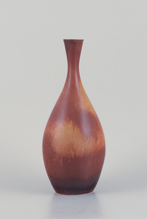 Carl Harry Stålhane (1920-1990) for Rörstrand, Sweden. Vase in hare