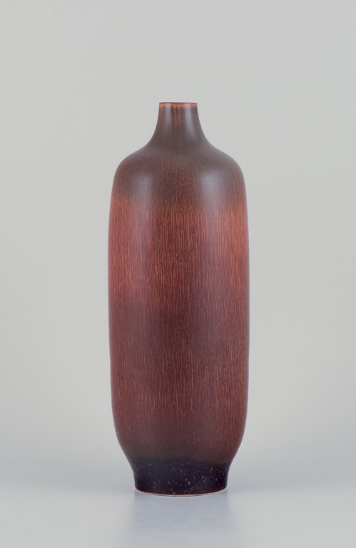 Carl Harry Stålhane (1920-1990) for Rörstrand, Sweden. Large vase in hare
