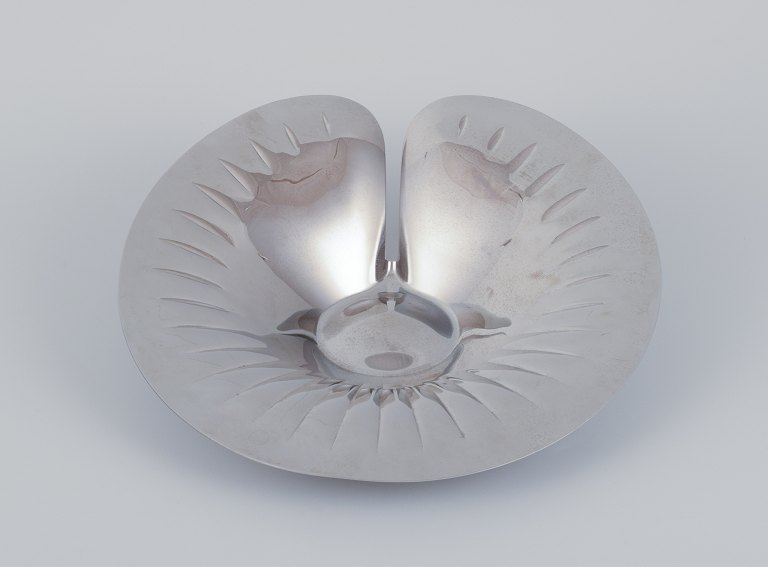 Georg Jensen, skål i rustfrit stål.Modernistisk form.