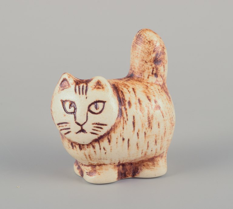 Lisa Larson for Gustavsberg, Sweden.Cat in glazed ceramic.