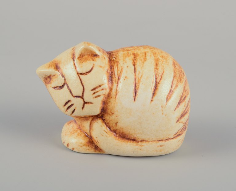 Lisa Larson for Gustavsberg, Sweden.Cat in glazed ceramic.