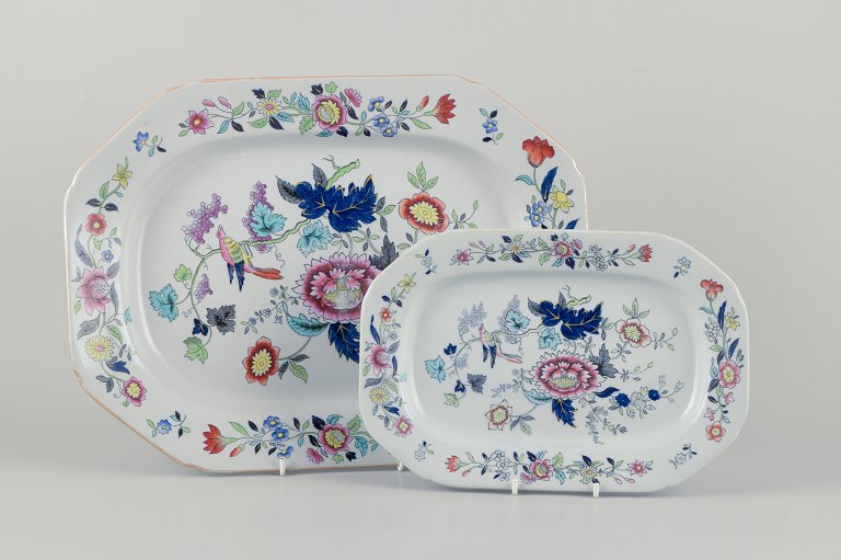 Copeland/Spode, England.Two oval dishes in faience.