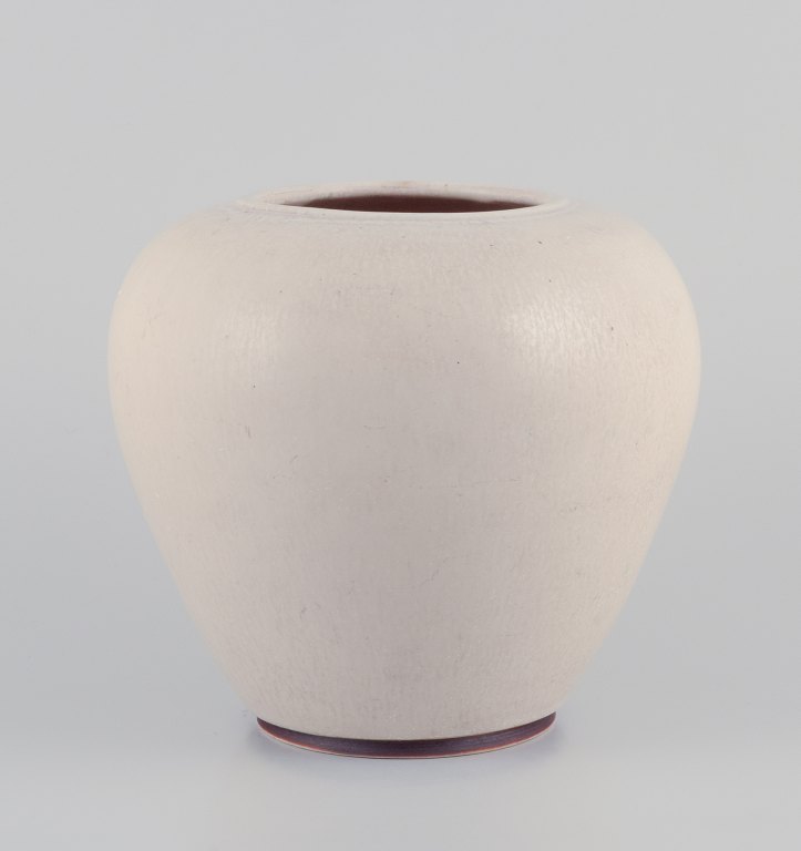 Saxbo, Denmark. Large unique ceramic vase.