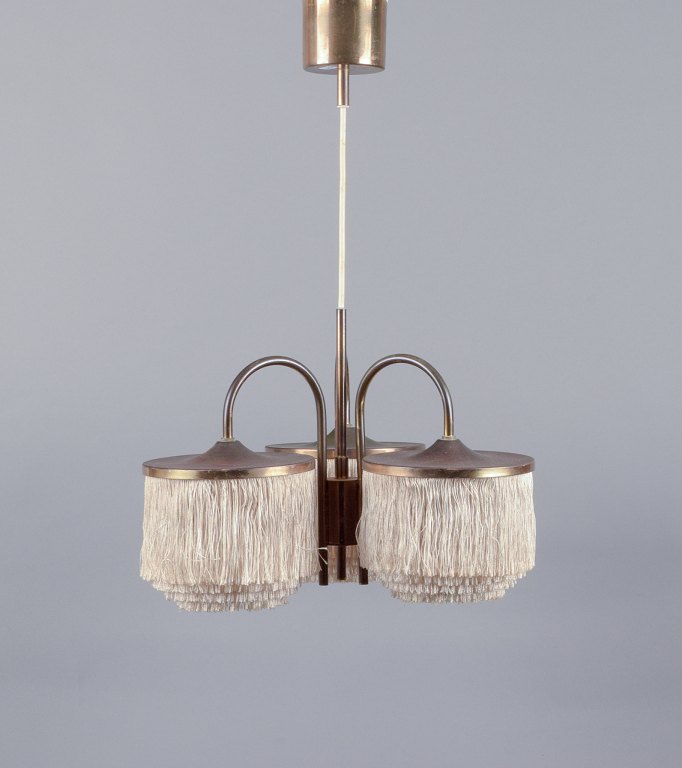 Hans-Agne Jakobsson for A/B Markaryd.Rare three-armed ceiling lamp.