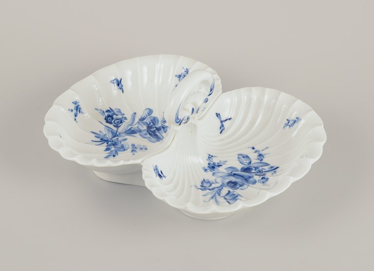 Meissen, Tyskland.Cabaretfad med håndtag i porcelæn.