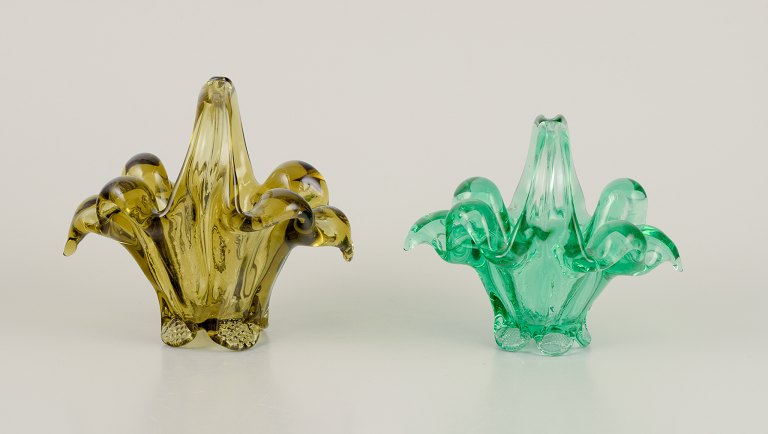 Murano, Italien.To kurve i kunstglas.