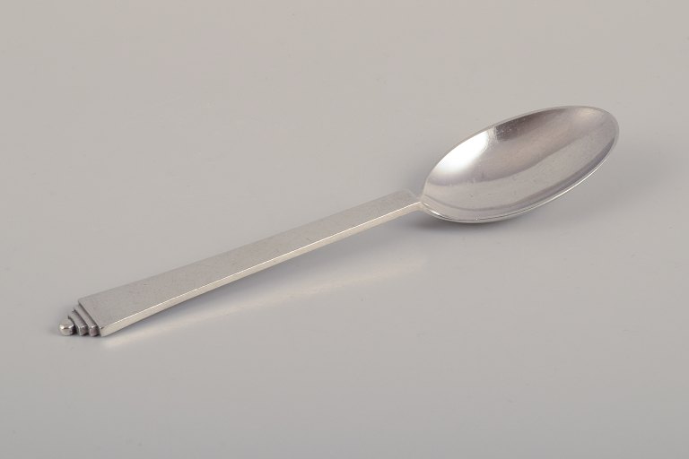 Georg Jensen Pyramid.Dessert spoon in sterling silver.