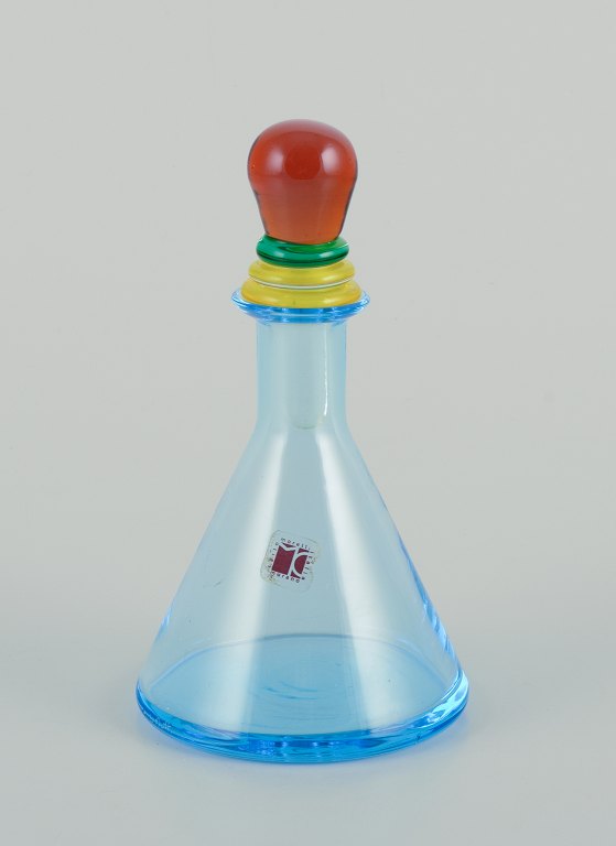 Carlo Moretti for Murano, Italy.Decanter/flask in art glass.
