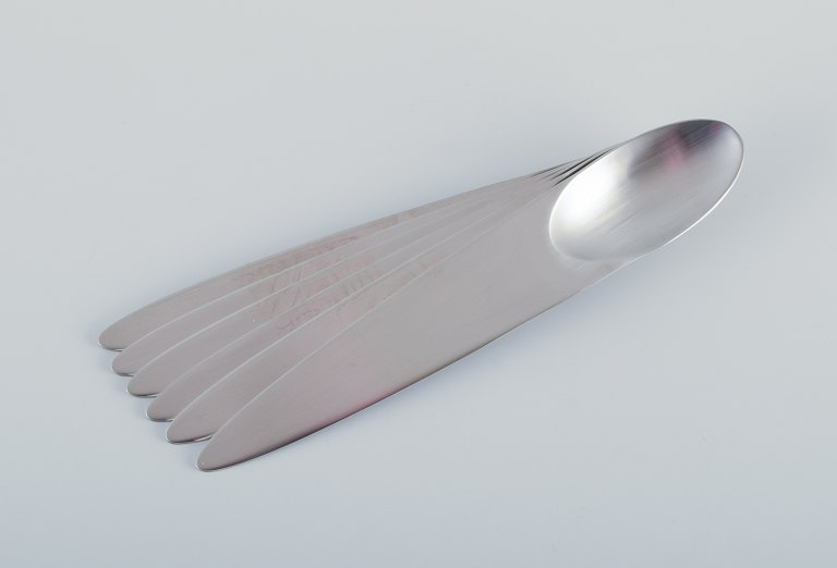 Appetize, designed by Nedda El-Asmar for Gense, Sweden.Set of six dessert spoons.