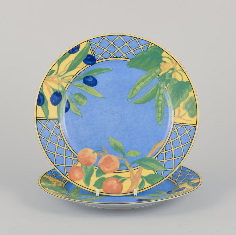 Laure Japy, Paris / Limoges, France.Two porcelain plates.