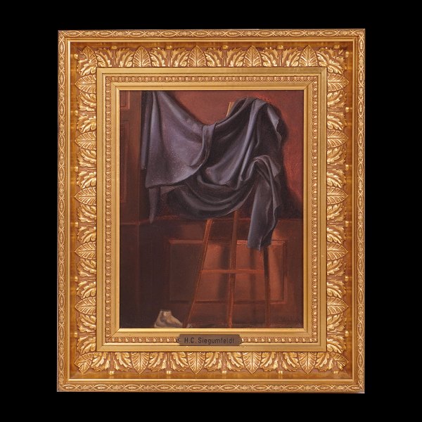 H. C. Siegumfeldt, 1833-1912, Denmark. Academy motive. Visible size: 25x19cm. With frame: 37x31cm