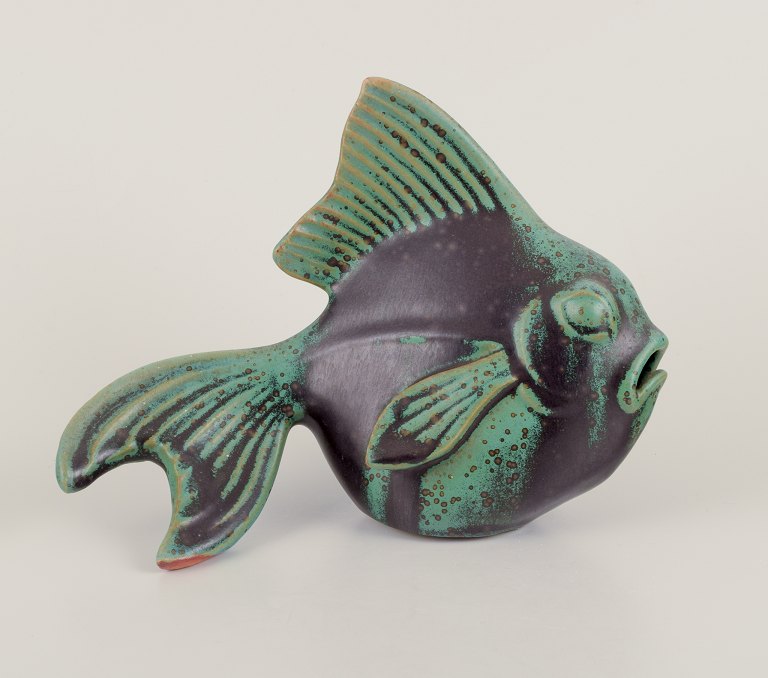 Arne Bang, own workshop. Rare figurine of a fish.