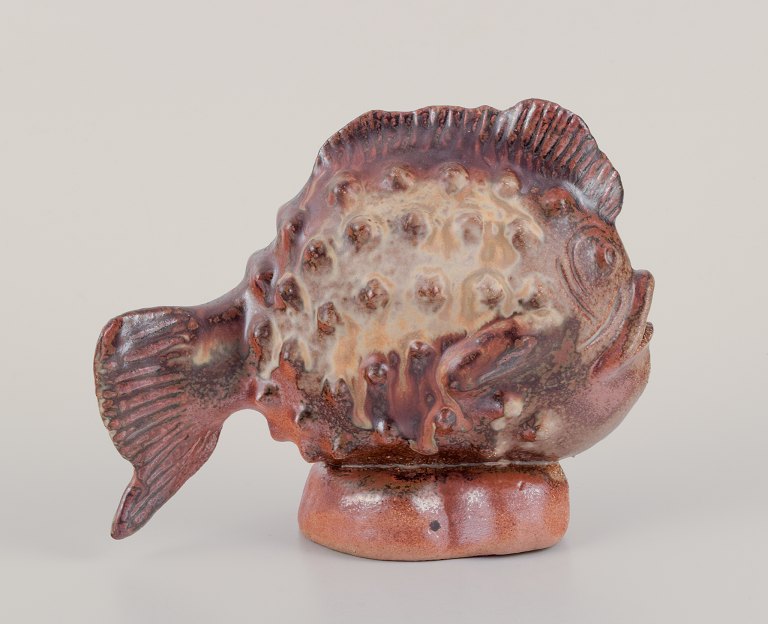 European studio ceramist.Large ceramic figure of a fish.