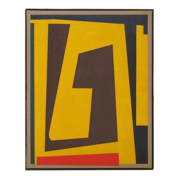 Paul Gadegaard maleri. Paul Gadegaard, 1920-92, olie på lærred. Signeret og dateret 1953. Lysmål: 73x60cm. Med ramme: 74x61cm