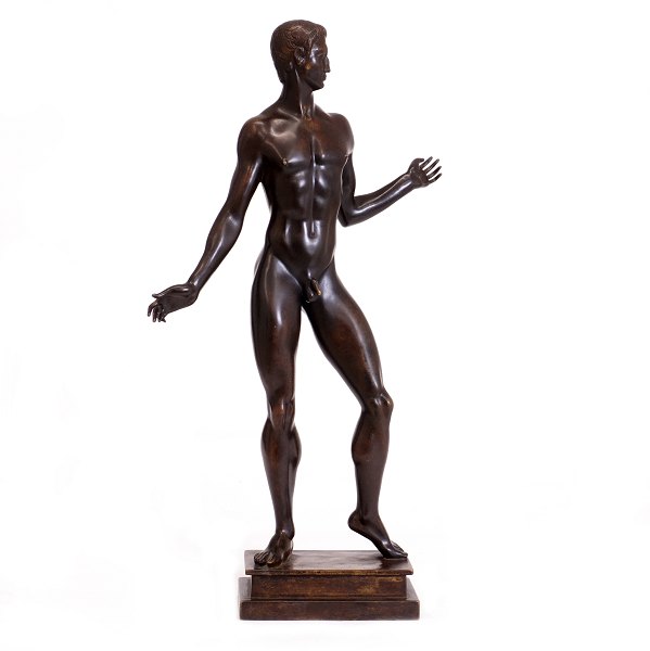 Johannes Bjerg bronzeskulptur. Johannes C. Bjerg, 1886-1955, Bronzeskulptur "Imperator" signeret Johannes bjerg, betegnet Expl. 1 og dateret 1919. H: 52cm