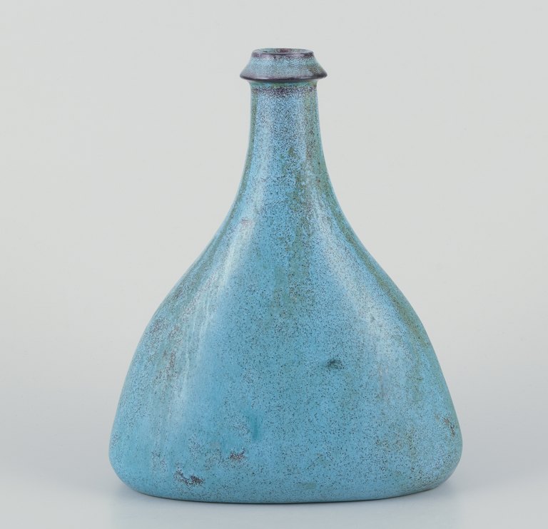 Nils Kähler for Kähler, Danmark.Stor flaskeformet keramikvase.