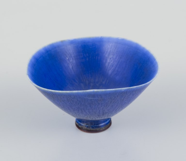 Berndt Friberg for Gustavsberg Studiohand, Sweden. Unique miniature ceramic vase.
