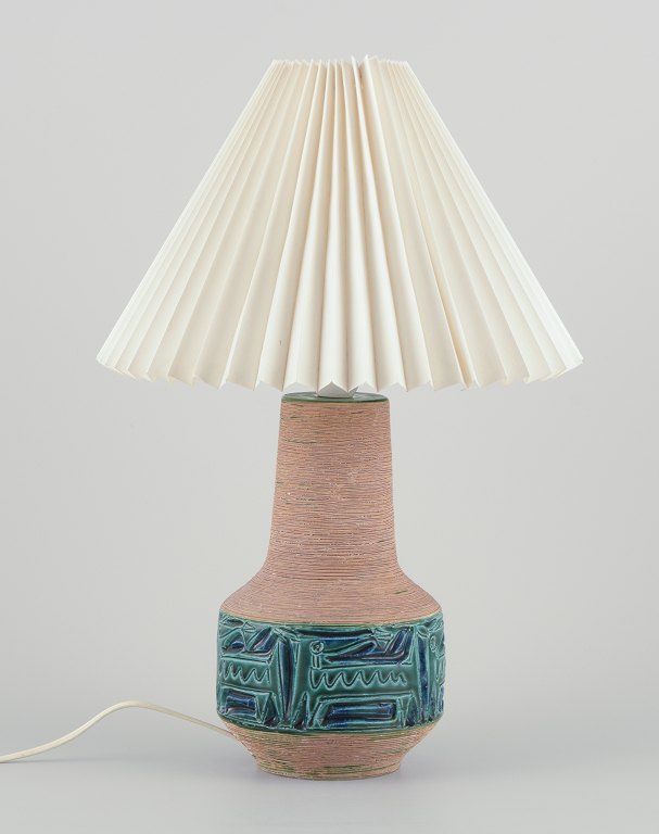 Fratelli Fanciullacci, Italian studio ceramicist.Ceramic table lamp.