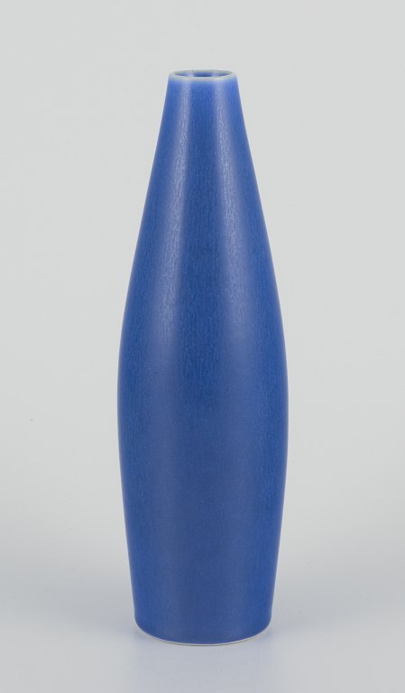 Per Linnemann-Schmidt for Palshus.Large ceramic vase in blue hare fur glaze.