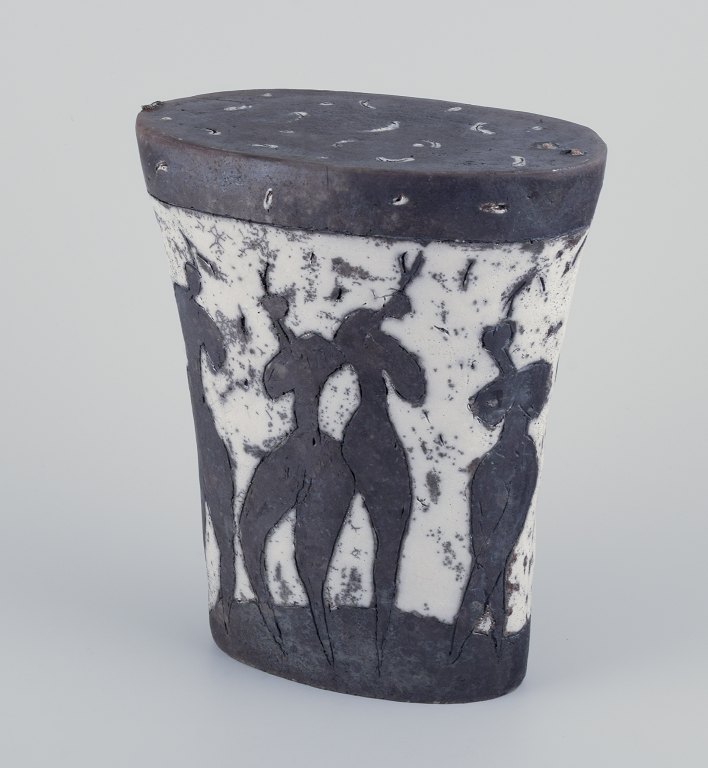 European studio ceramicist.Large unique sculpture in ceramic.