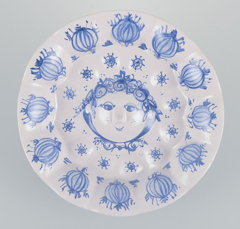 Bjørn Wiinblad, Denmark. Own workshop. Wall relief of stoneware.